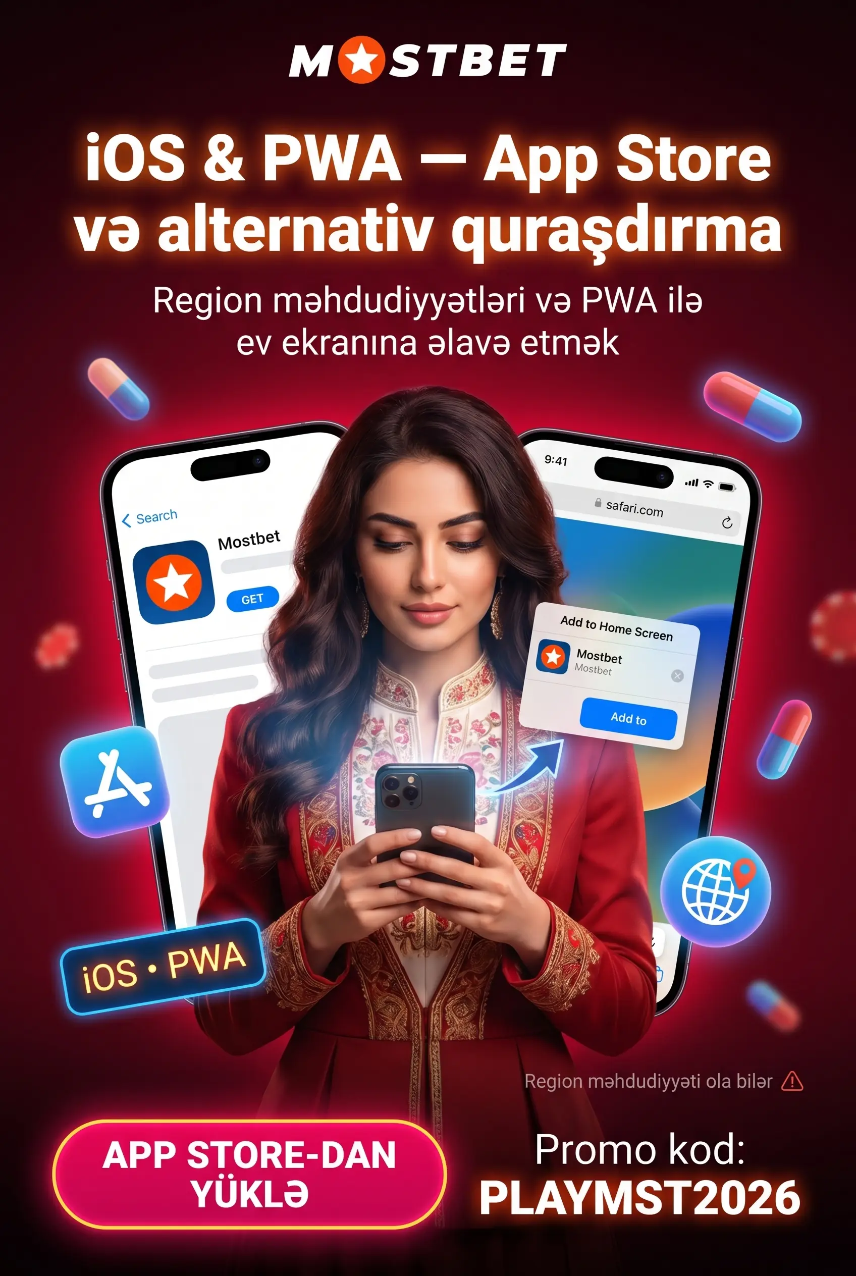 iPhone-da Mostbet iOS və PWA