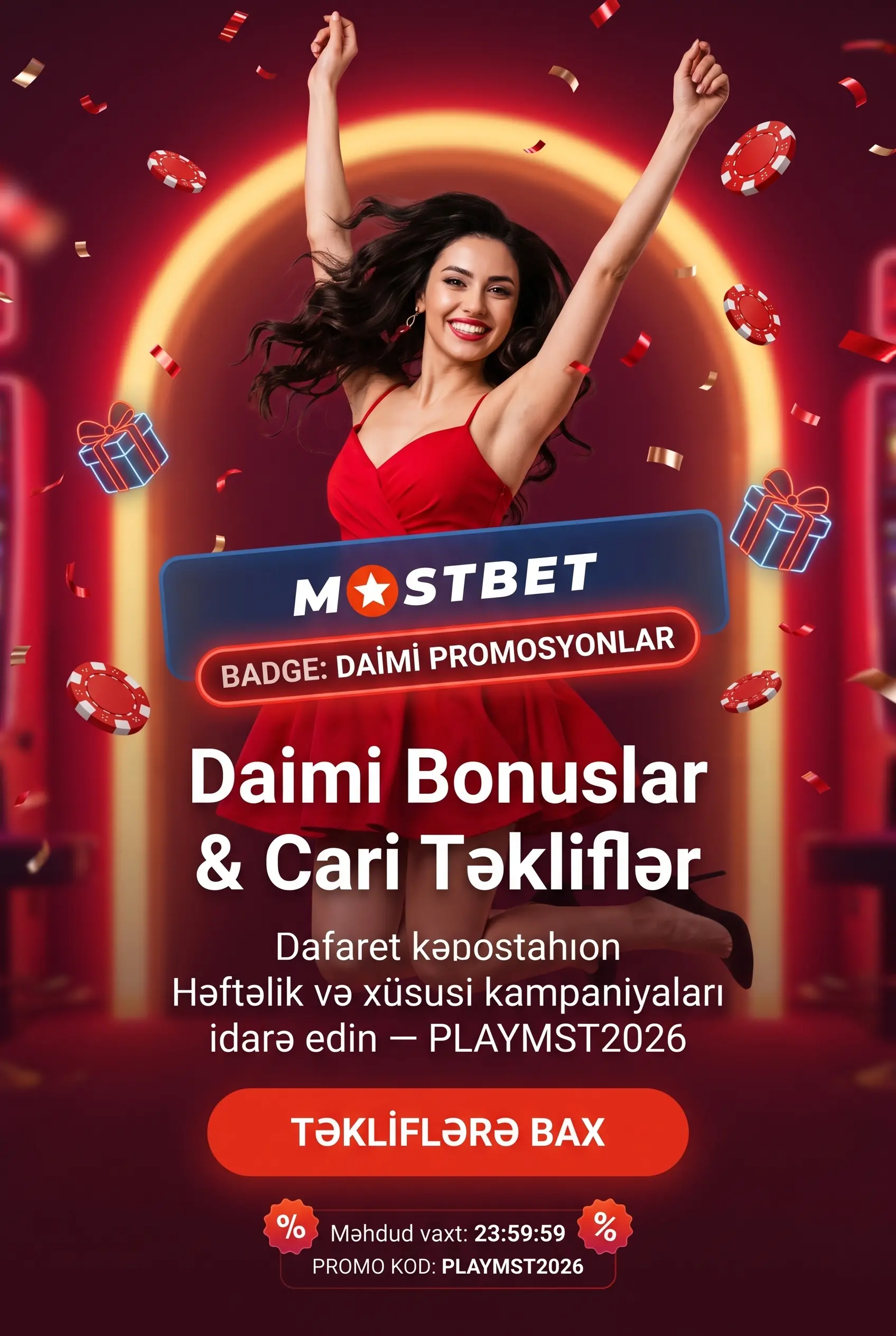 Daimi bonuslar cari promosyonlar