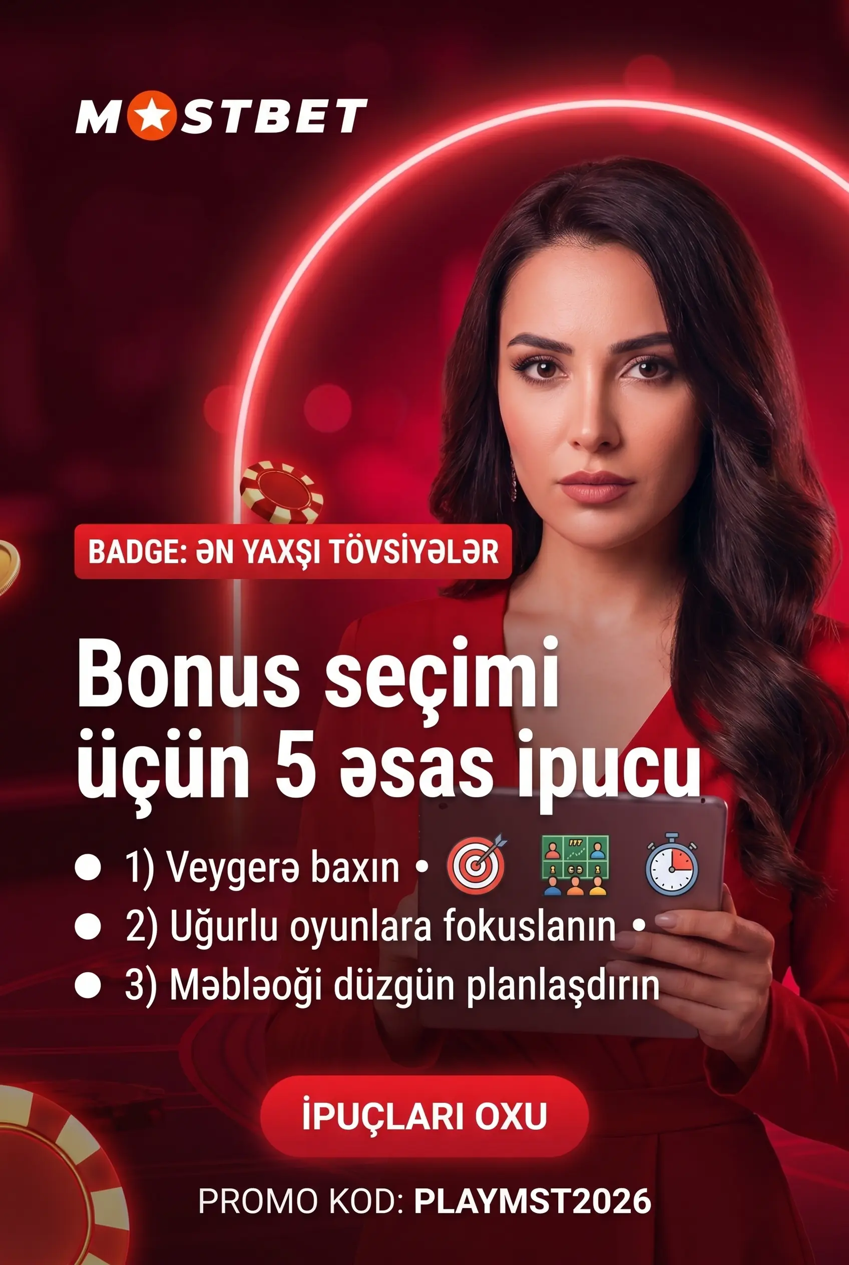 Bonusları seçmək və istifadə etmək üçün ipuçları